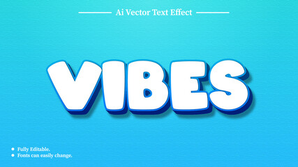 Vibes 3D Text Effect Template