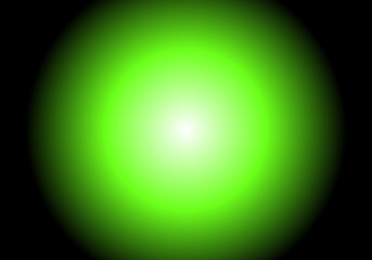 Fondo negro con degradado verde radial. Energía verde. Semáforo verde