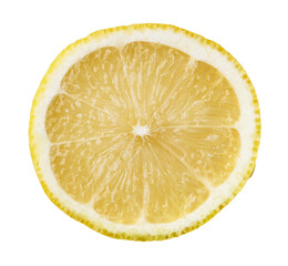  Slice of lemon isolated on a white background