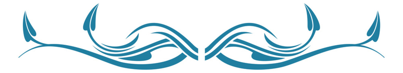 Doodle divider. Hand drawn decorative page break