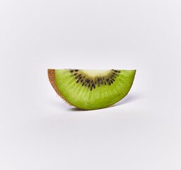  Slice of kiwi isolated on a white background
