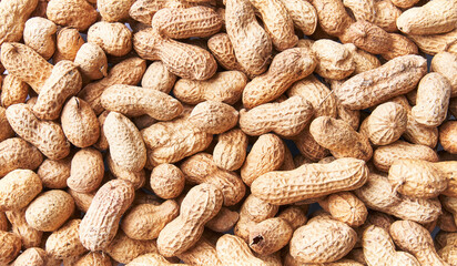  Bunch of peanuts with shell texture
