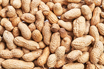  Bunch of peanuts with shell texture
