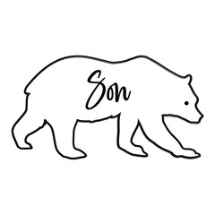 Bear Son SVG