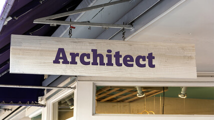 Street Sign to Architect