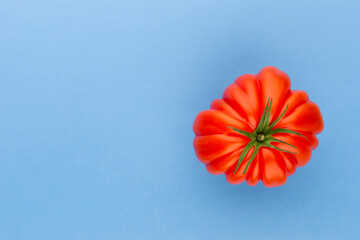 Tomato coeur on the color background.