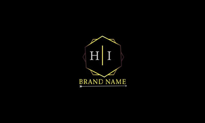 HH is a attractive luxury golden color vector with black background.