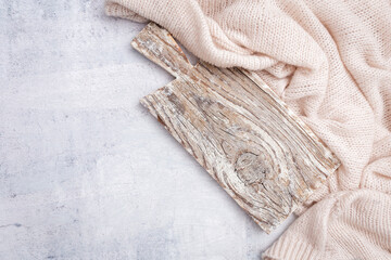 Empty cutting board Cutting Board on a old rustik table