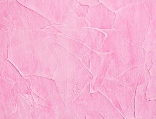 Fototapeta premium Plaster texture, abstract pink plastered wall. Abstract background