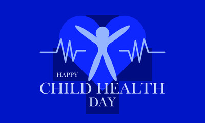 Obraz premium Happy child health day banner design