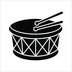 Drum Icon Symbol On white Background. Vector illustration Barrel Element In Trendy Style. eps 10