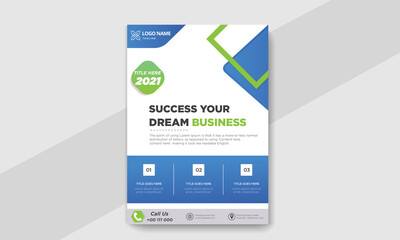 Modern and creative brochure design, cover modern layout, annual report, poster, flyer in A4 size template Design. Easy to use and edit.	