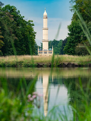 The Minaret romantic lookout tower in Lednice Valtice area,