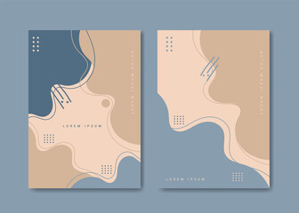 Modern shapes Abstract Cover Template
