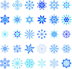 Isolated snowflakes