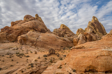 Pastel Canyon, the landmark of Valley of Fire State Park in Nevada