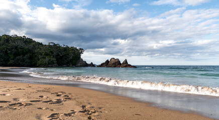 Matapouri Beach, Summer Landscape Pacific Sea Coast, Bay Of Islands, Northland, North Island, New Zealand