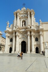 Obraz premium Syracuse, Sicily, Ortigia, Cathedral