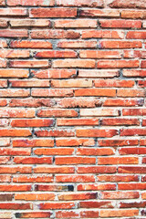 Obraz premium Brick wall texture with cracked tiles and cement. Classic brickwall surface background