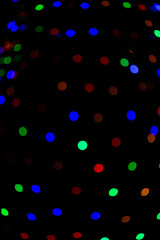 Multicolored night Christmas bokeh natural