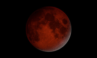 Blood Moon - This is a photo of the Moon during the Lunar Eclipse on November 19, 2021