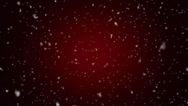 Beautiful winter animation. Falling snow animation loop background. Snowfall overlay.
