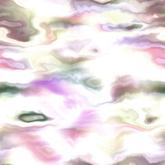 Bright marbled painterly abstract beach wear pattern. Seamless summer fashion organic clothing fluid ink design swatch. 