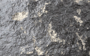 Natural stone texture. Vector granite texture. Gray granite with brown streaks.