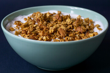 A bowl of granola