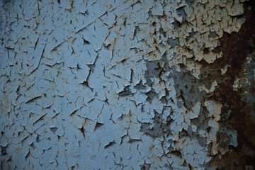 Texture grunge pouvant servir d'arrière-plan ou de fond. Mur ancien avec de la peinture écaillée donnant un aspect texturé très graphique.