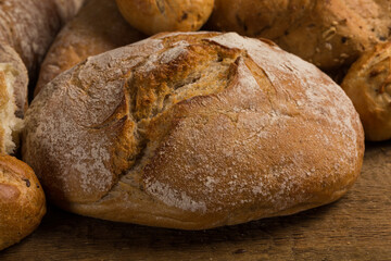 Close-up of traditional bread