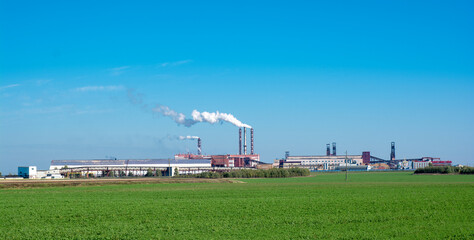 Fototapeta na wymiar Mining and processing plant. Sylvinite mining. Belarus.
