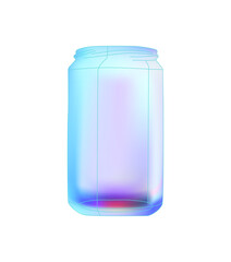 a small glass jar on a white background