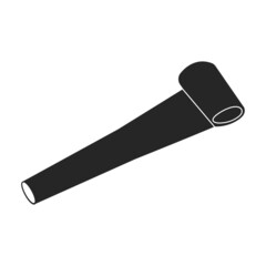 Whistle vector icon.Black vector icon isolated on white background whistle.