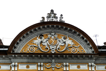 Details of an old building. Cluj Napoca, Romania.