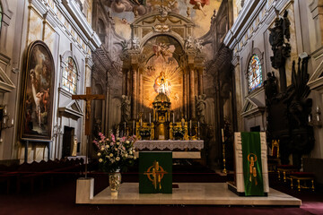 Holy Trinity Roman Catholic Church. Sibiu, Romania.