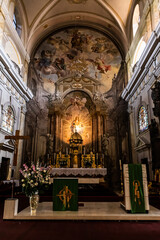 Fototapeta na wymiar Holy Trinity Roman Catholic Church. Sibiu, Romania.