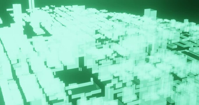 3D Holografische Stadt Landkarte