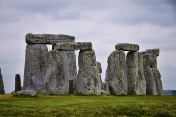 Stonehenge prehistoric monument on Salisbury Plain in Wiltshire, England, United Kingdom, September...