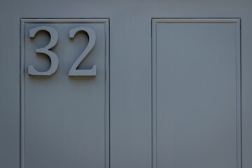 house door number 32