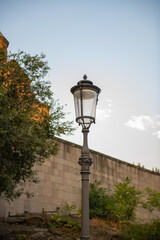 Fototapeta na wymiar street lamp on the road in tbilisi