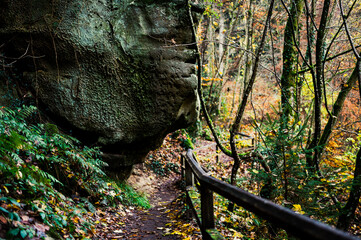 Müllerthal oder Müllerdall in Luxemburg in Herbst