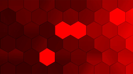 Fototapeta premium Abstract technology hexagonal background. Vector illustration for your design