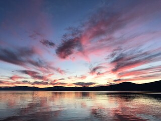 Colorful Lake Tahoe Sunset
