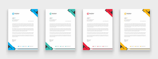 Professional and creative corporate company business letterhead template