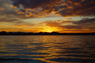 summer sunset over Lake Havasu