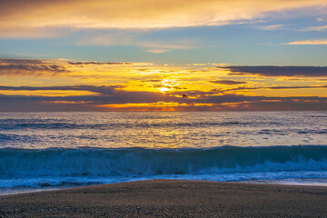 Obraz premium sunset at the beach