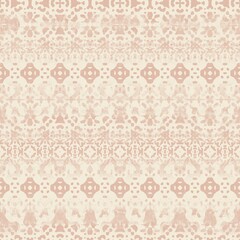 Obraz premium Seamless two toned distressed rug or textile surface pattern design for print. High quality illustration. Ornate flooring or wallpaper interior home design sophisticated look. Stylish graphic motif.