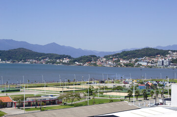 Landscape of the city of São José in Santa Catarina Brazil