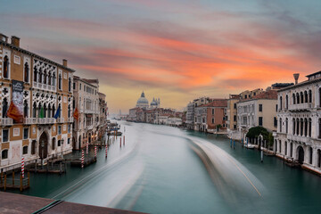 View on Canal Grande from Ponte dell' Accademia in the Morning, Venice